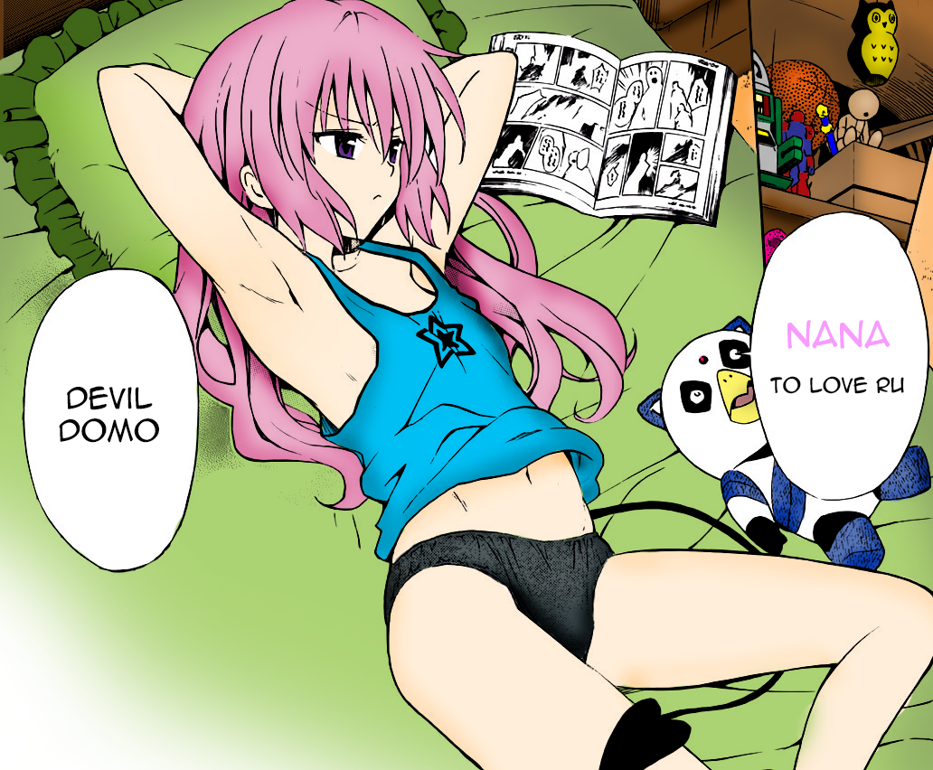 Deviluke Nana from To Love Ru Manga Colored