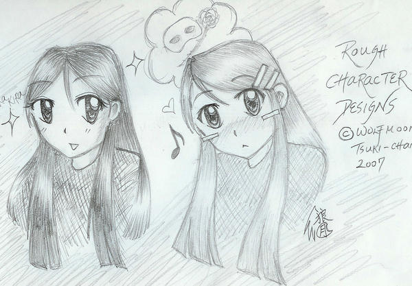 Pinterest Chracters Rough New Characters: Rough Designs by Tsukiyo777 on DeviantArt