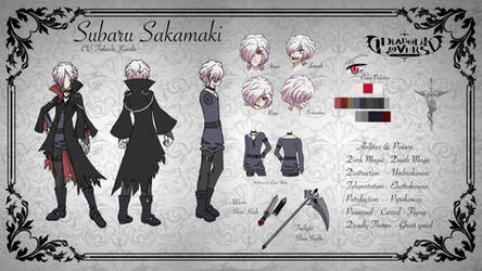 [Diabolik Lovers] Subaru Sakamaki Reference Sheet by MelosaFanatiOc