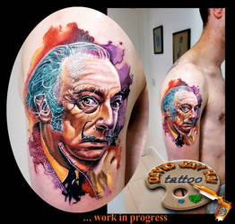 Salvador Dali tattoo1