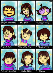 One Frisk, Many Styles