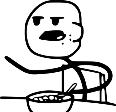 cereal guy stick figure spitting