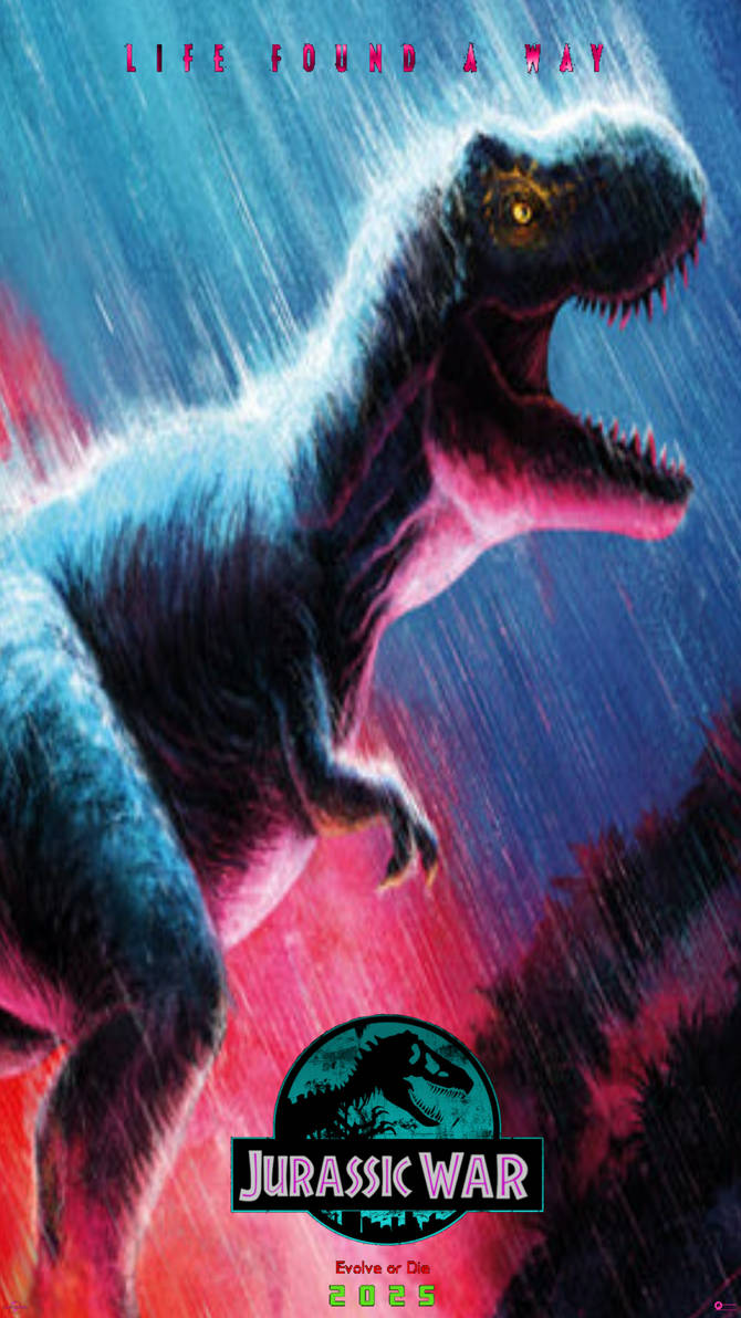 Jurassic War Poster 2 by GodzillaLover04 on DeviantArt