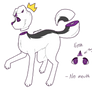 [adopt] purple illuminati dog - CLOSED