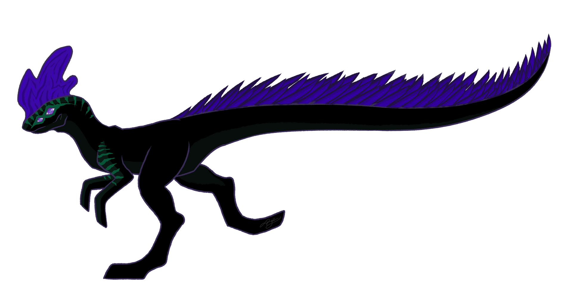 Crested Raptor Crested Raptor by BedelinaDracaena on DeviantArt