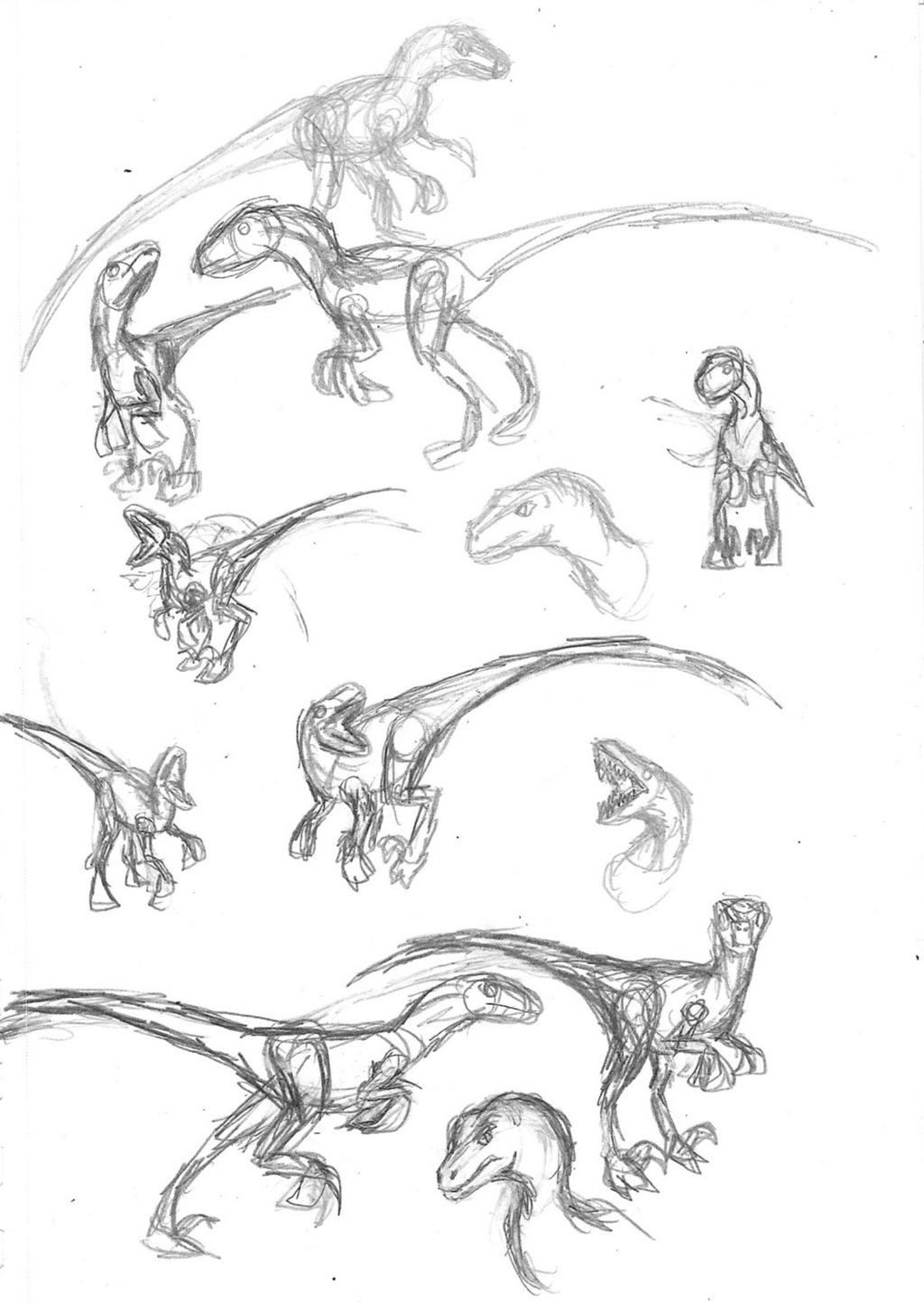Raptor concept sketches by TheRavensBastard39 on DeviantArt