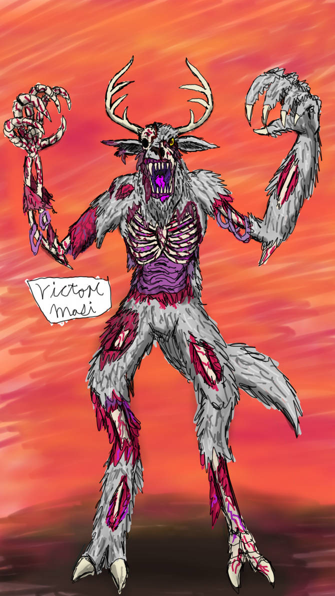 Wendigo digital portrait by TheRavensBastard39 on DeviantArt