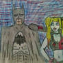 Harley and Batman sketch