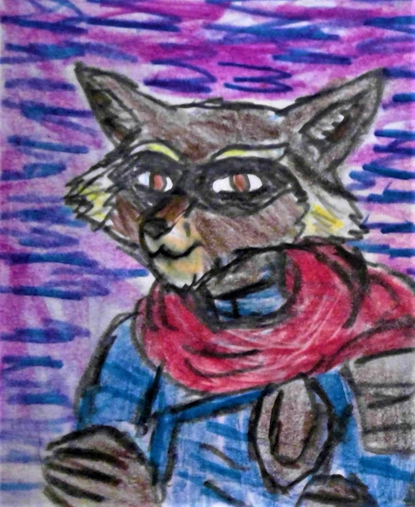 Rocket Raccoon doodle portrait sketch by TheRavensBastard39 on DeviantArt