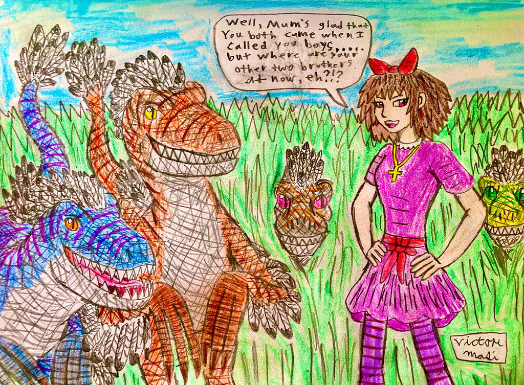 Rose Raptor Rose and Her Raptors concept art by TheRavensBastard39 on DeviantArt
