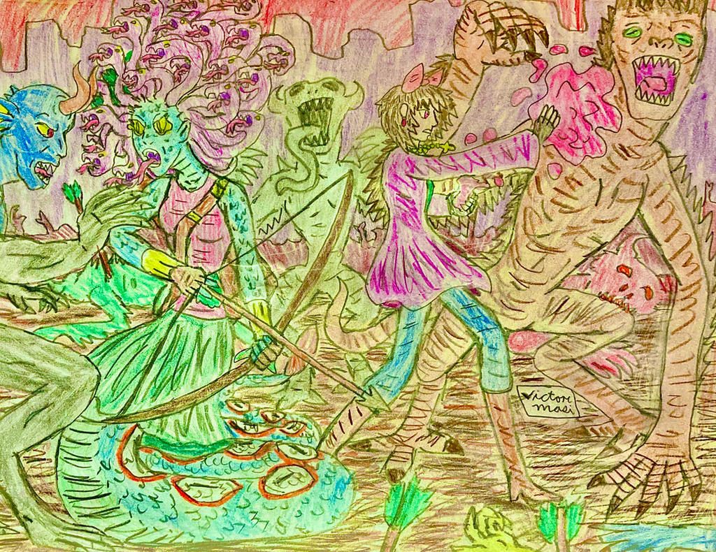 Rose and Medusa concept art