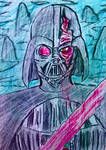 Darth Vader doodle portrait sketch by TheRavensBastard39