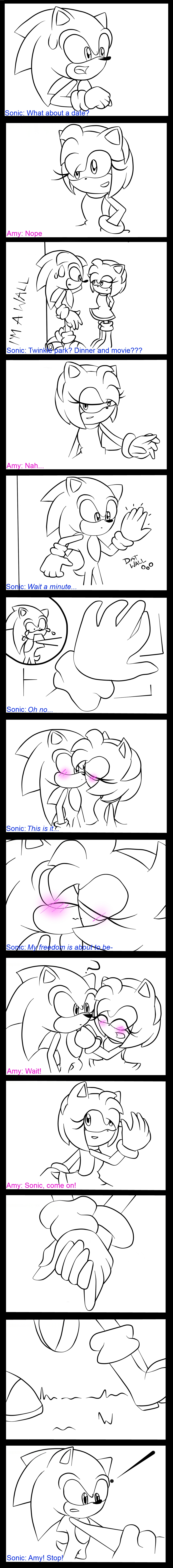 A Classic Sonamy Comic Made By FireWitch25  Classic Love Story Sonamy  Comic 