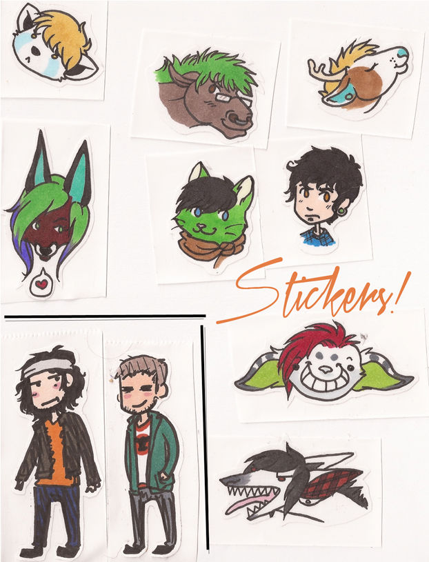 Sticker Commissions Sticker Commissions! Examples Page by Emi-Kay on DeviantArt