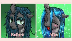 Chrysalis Before and After