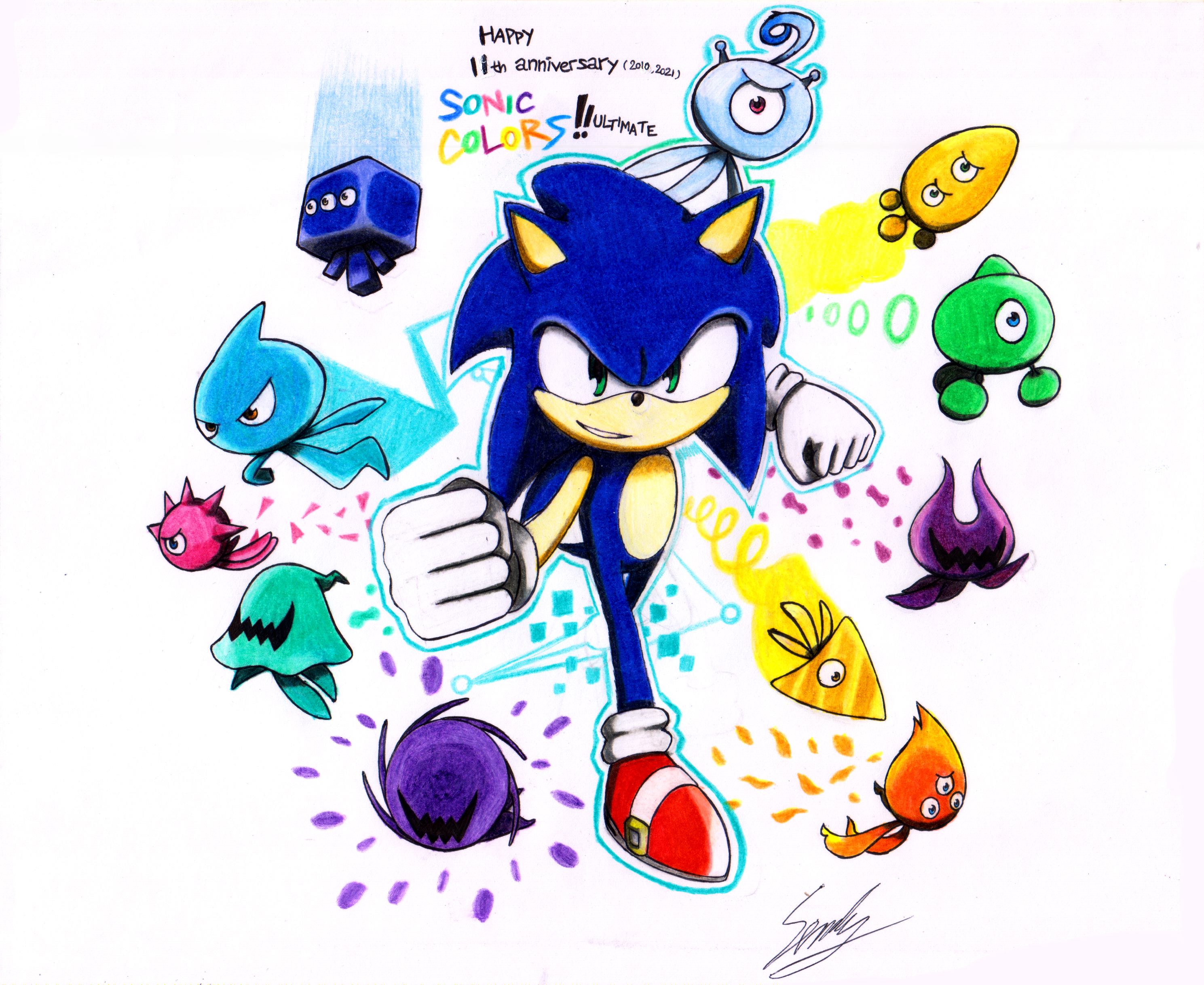 Sonic Colors: Ultimate Poster (Textless) by Acquainted-Guy on DeviantArt