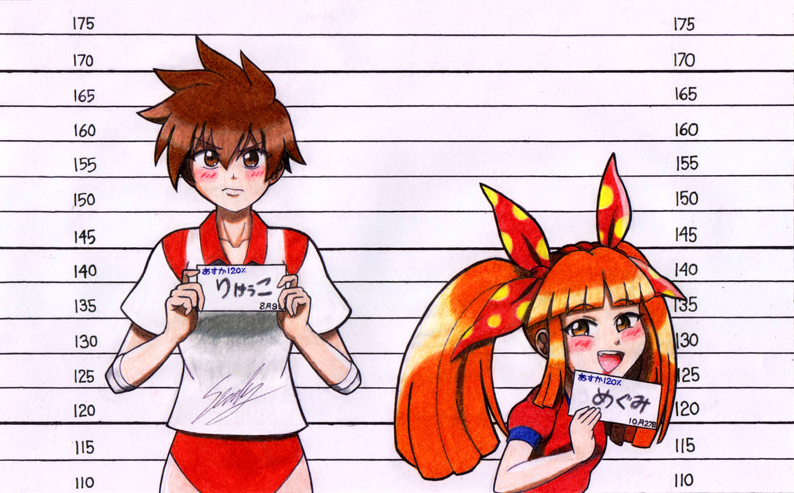 Meguma Locking In Ryuko and Megumi Mugshot by sendy1992 on DeviantArt