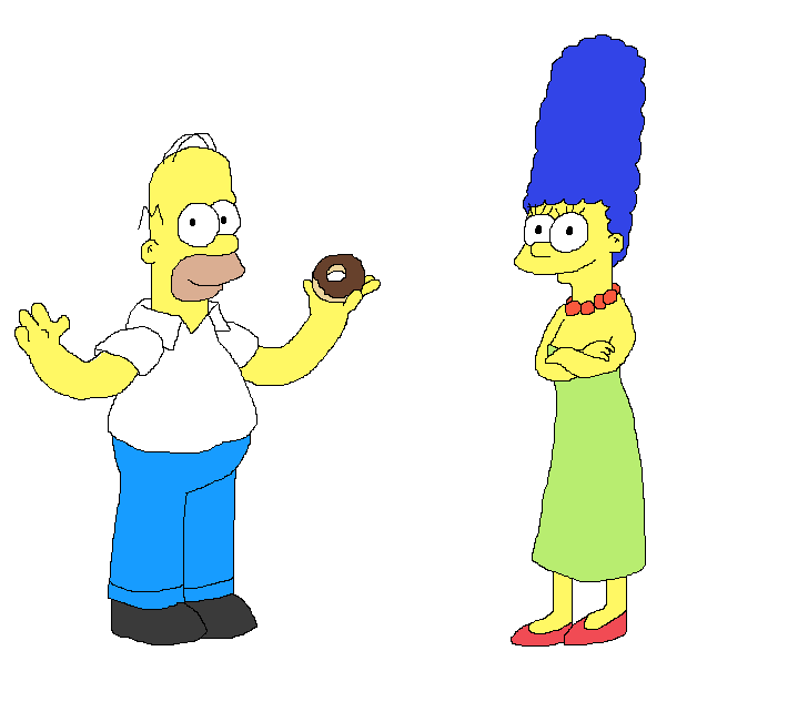 Homer and Marge