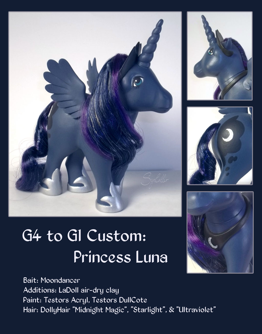 Custom Pony: G4 to G1 Princess Luna