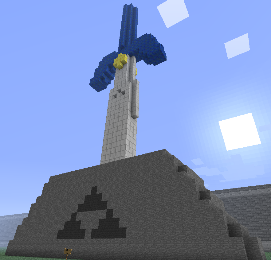 Minecraft Statue Master Sword By Adreos On Deviantart
