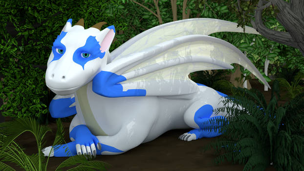 Relaxing Dragon - Cycles Render