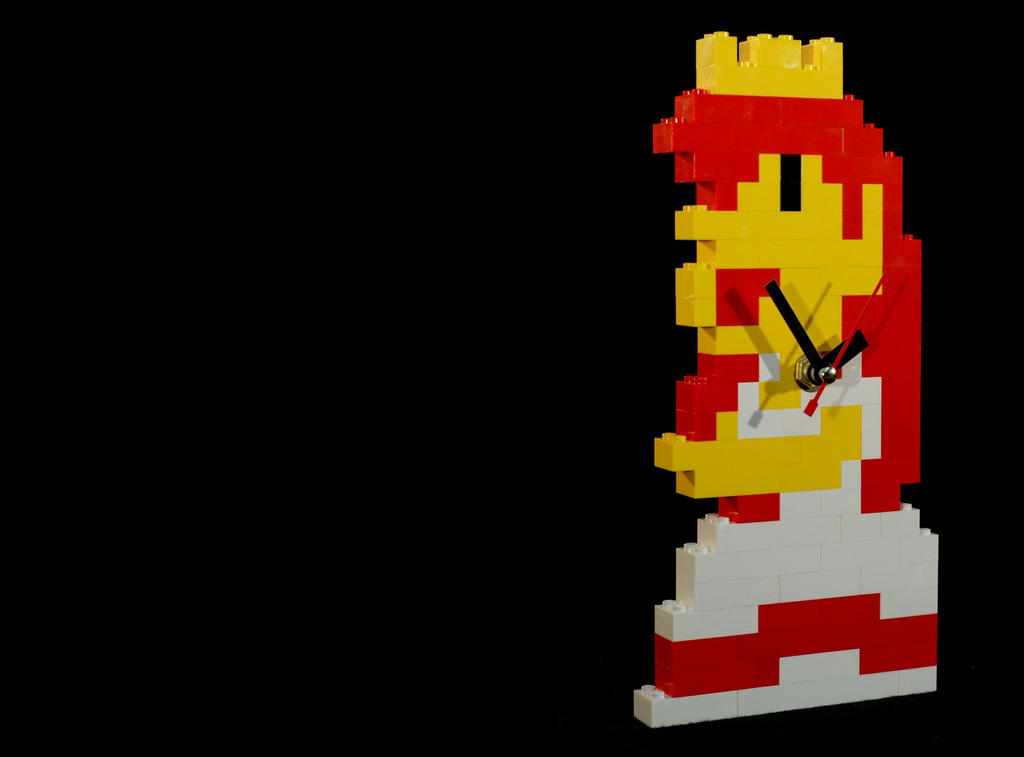 Princess Toadstool LEGO Clock