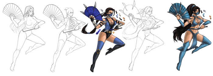 Evolution of Kitana WIP