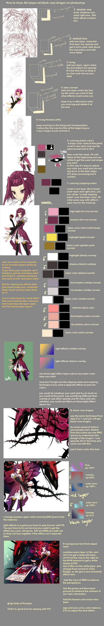how to draw Aki in PS by dolls-of-paradox