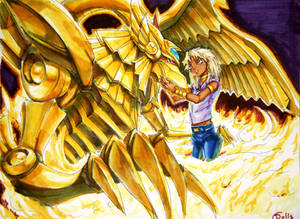 Marik Ishtar and THE WINGED DRAGON OF RA