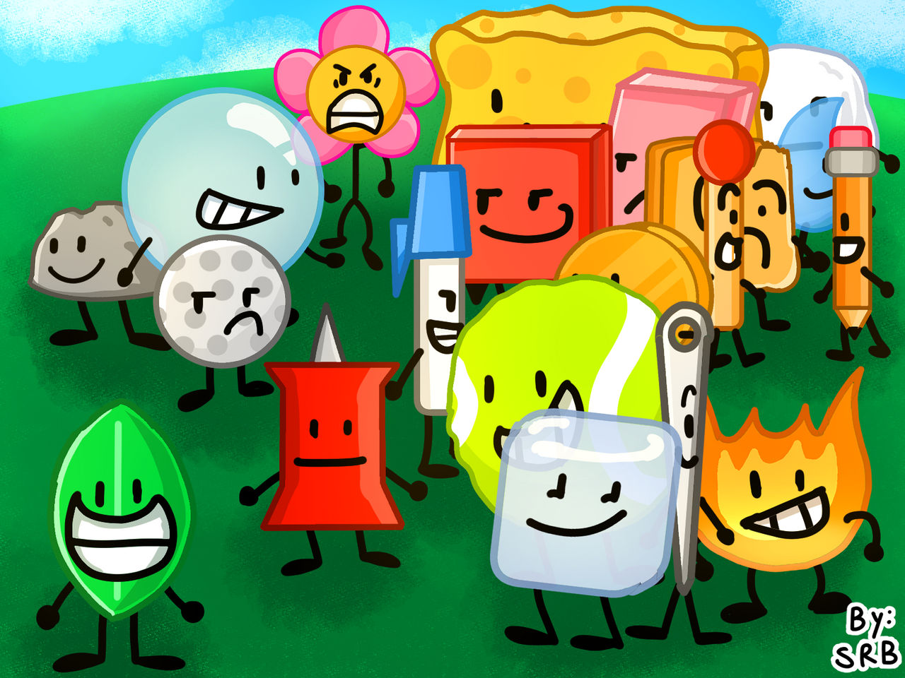 Bfdi Mini Intro Bfdi Intro redraw by SuperRobloxBros on DeviantArt