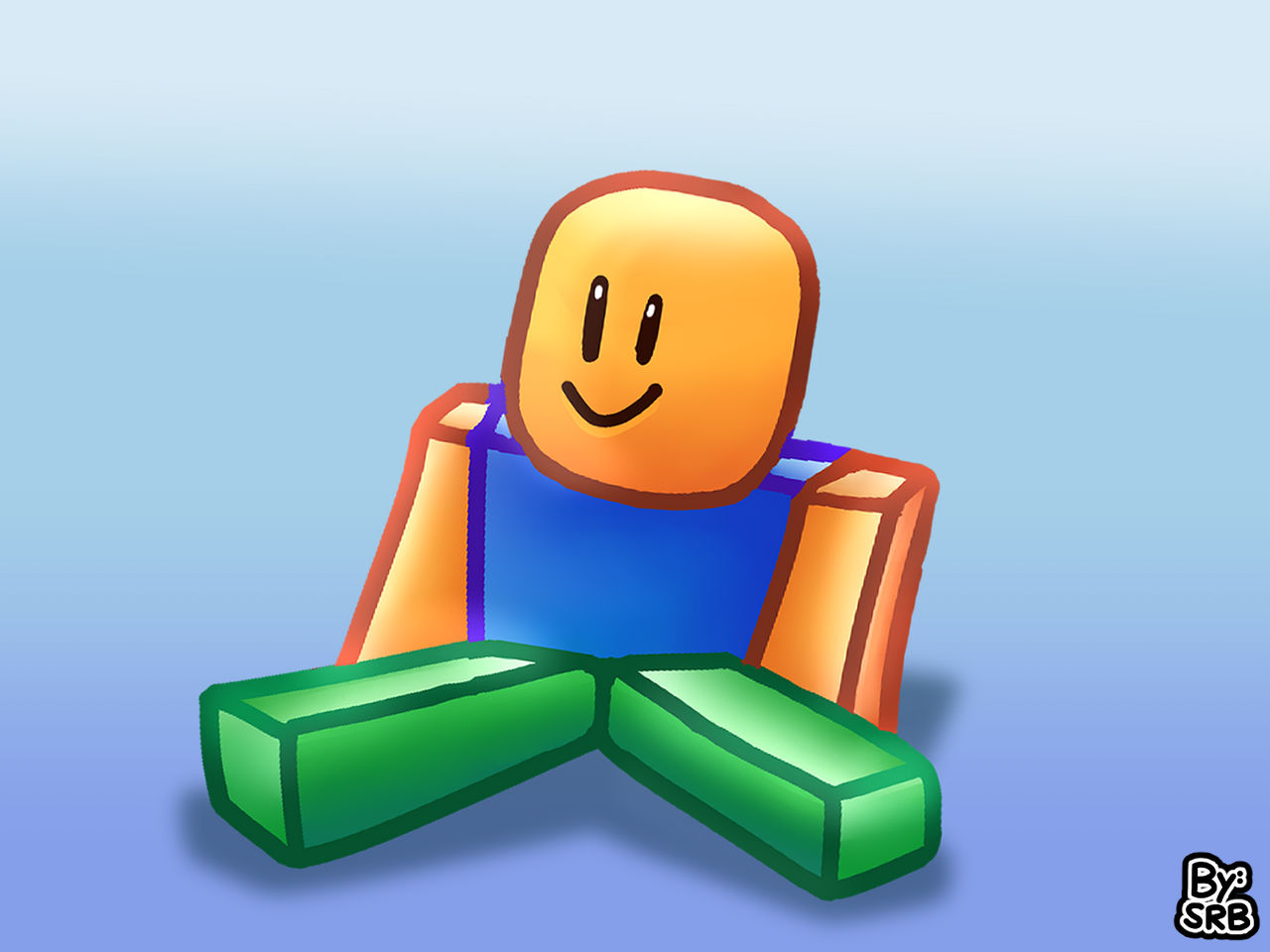 Just A Roblox Noob Sitting Down by SuperRobloxBros on DeviantArt