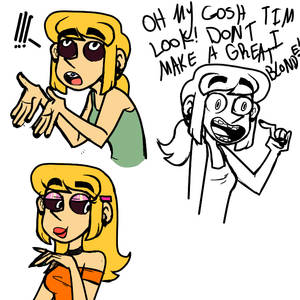 Mary as a blonde sketches by LaughterLover Mary as a blonde sketches by LaughterLover