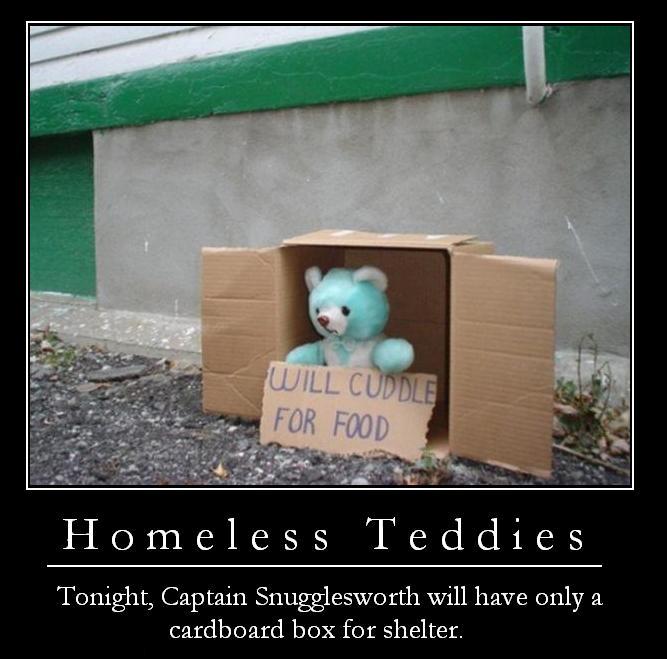 Demotivation - Homeless Teddy