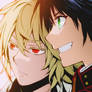 Mika y Yuu - Owari no Seraph