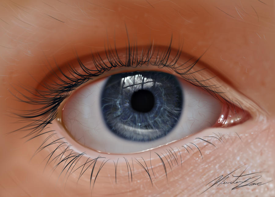 Photoreal Eye Painting