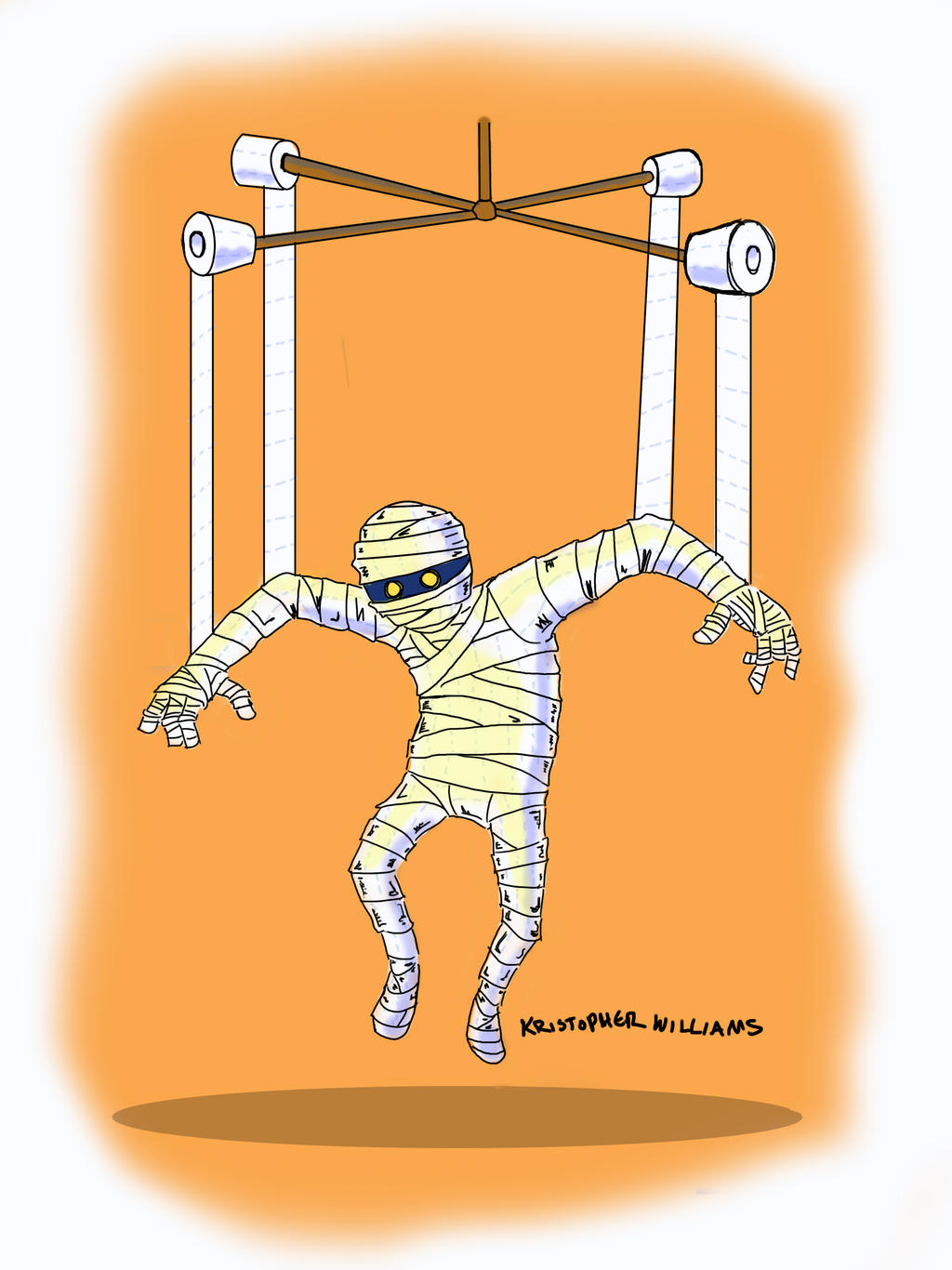 T.P the Mummified Toilet-Paper Puppet (alternate)