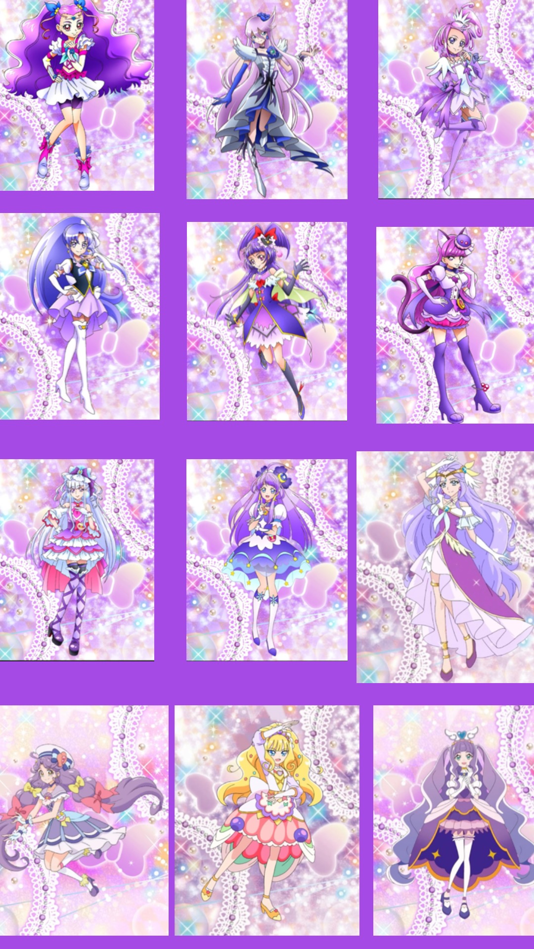 Precure All stars purple Cures wallpaper by iva20905 on DeviantArt