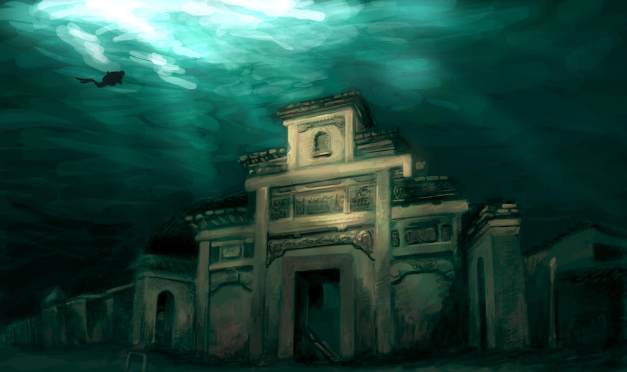 Дворец клеопатры под водой