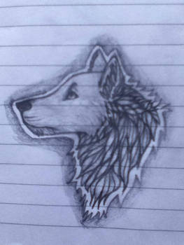 Sketchy wolf
