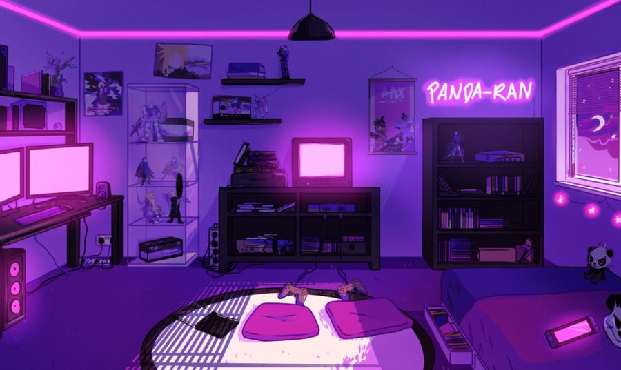 vtuber custom background design room commission by omoulo on DeviantArt