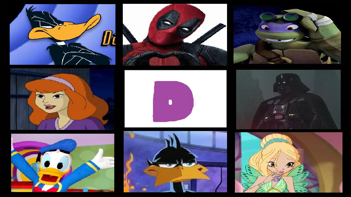 My Favorite Letter D Characters by Derincik on DeviantArt