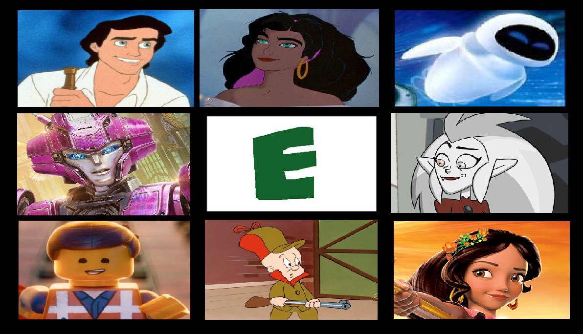 My Favorite Letter E Characters by Derincik on DeviantArt