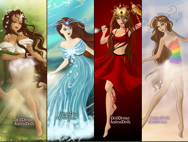 The Elements: Earth, Water, Fire, Air by doomgrace on DeviantArt