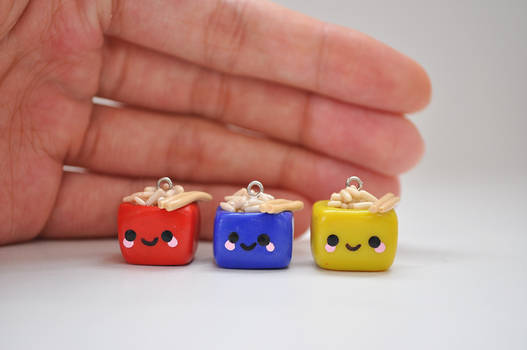 Rice Bowl Cube Charms