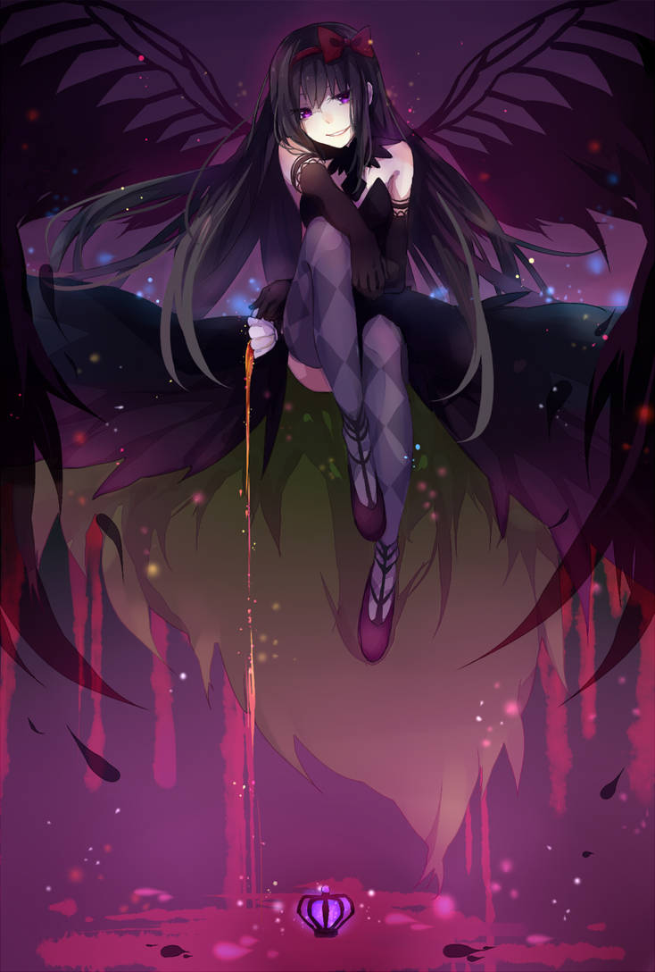 Devil Homura by Maryko on DeviantArt
