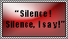 'Silence' - Stamp by TheGreenDragonGirl