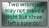 Wrong and Right - Stamp