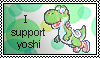 Yoshi Supporter Stamp by TheGreenDragonGirl