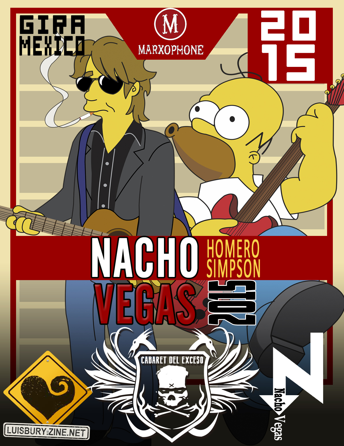 Nacho Vegas y Homero J Simpson Girando por Mexico