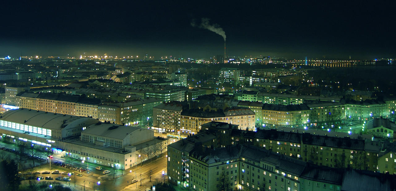 Helsinki night view